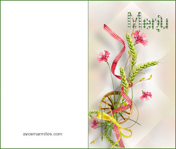 Menus Gratuits A Imprimer