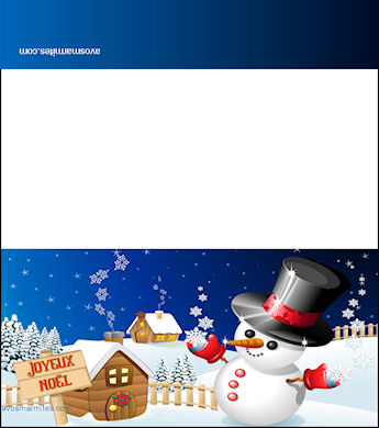 cartes porte chèque gratuites pour Noël