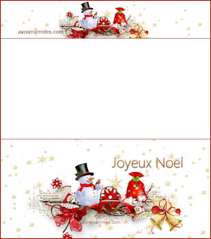 Carte porte-billets pour Noël et fêtes