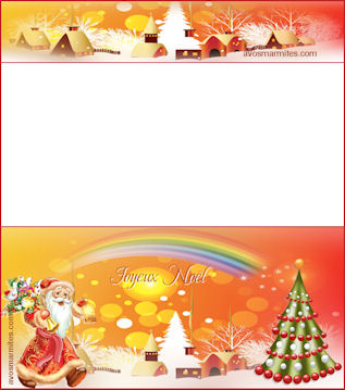 Carte porte-billets pour Noël et fêtes